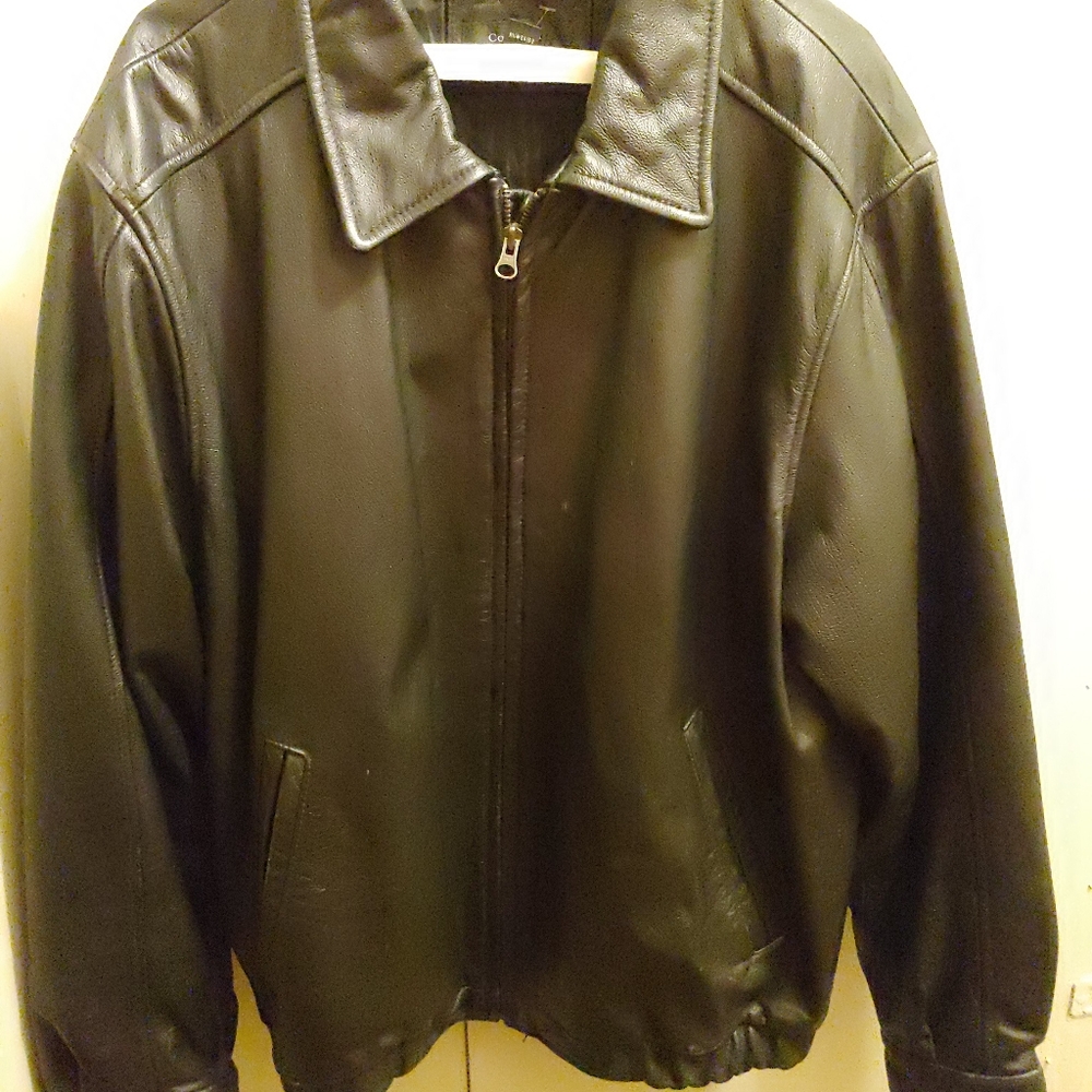 Mens leather coat